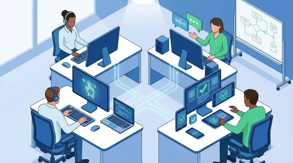 Web accessibility testing process including keyboard navigation and screen reader evaluation