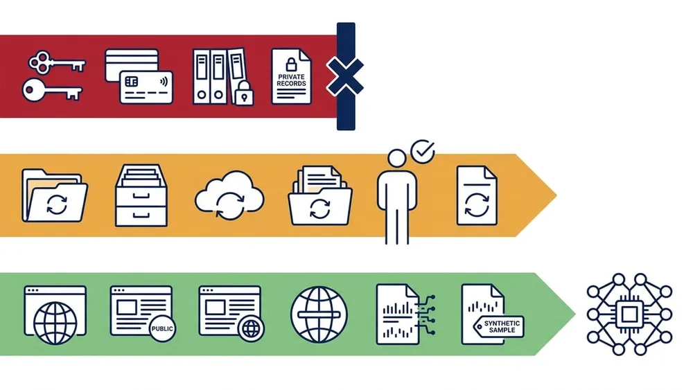 Red amber and green AI data safety boundary for Australian business information