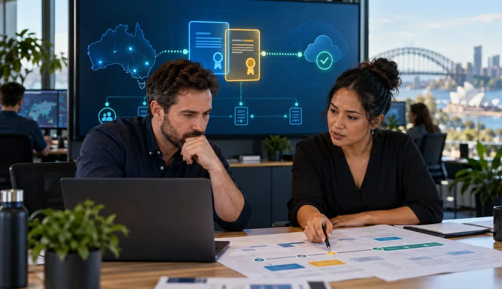 Technology team preparing a Contentful SSO certificate change