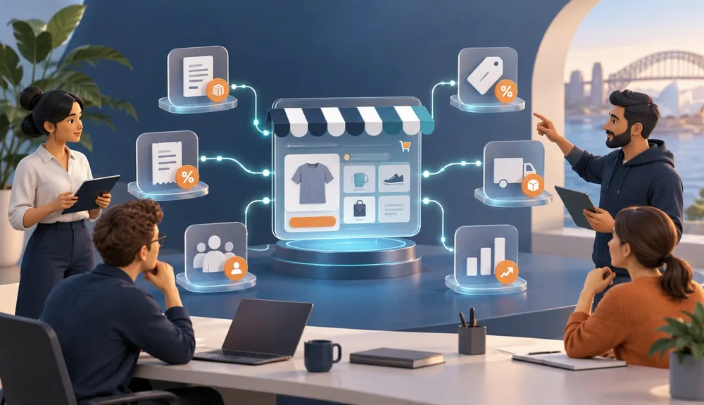 Ecommerce team reviewing connected store systems before an API upgrade