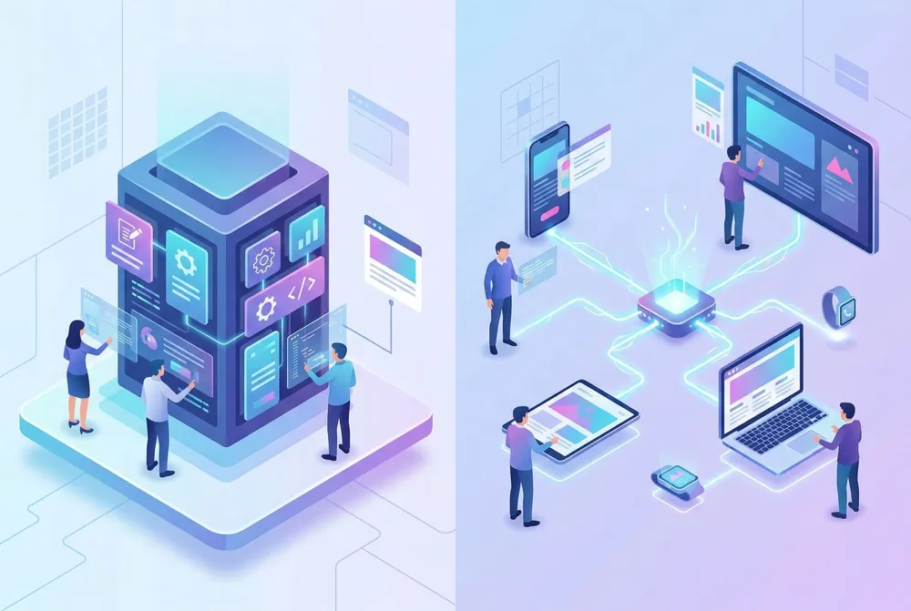 Headless CMS vs Traditional CMS architecture comparison